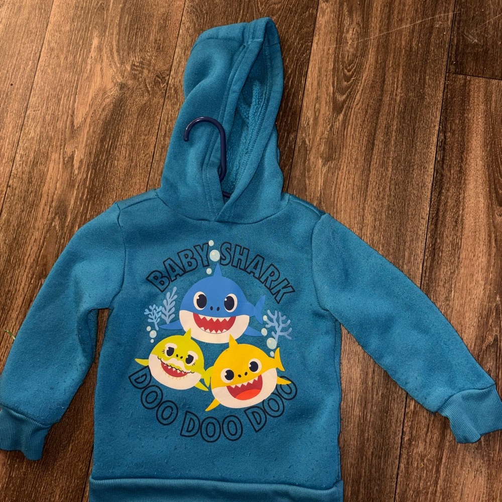 Nickelodeon Baby Shark Teal Hoodie for Kids